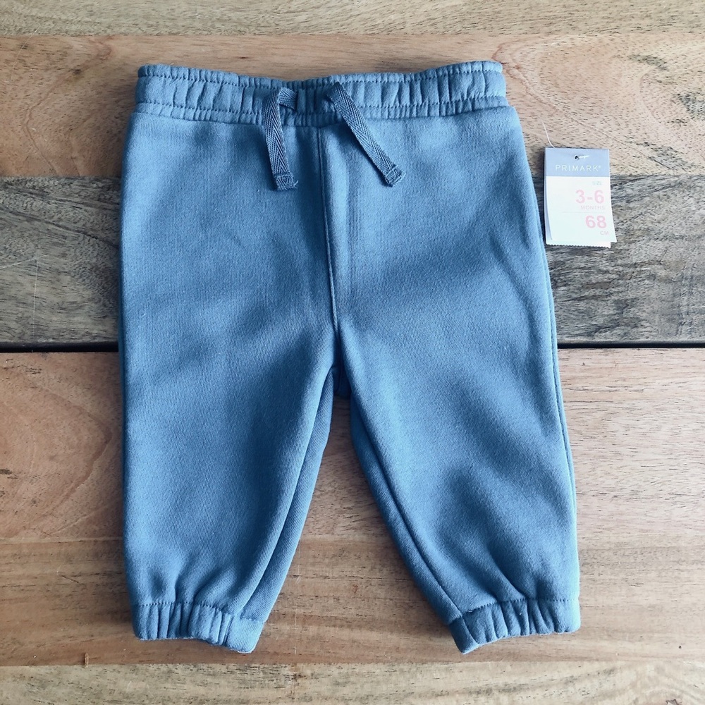 Steel blue gray sweatpants 3 to 6 months baby joggers